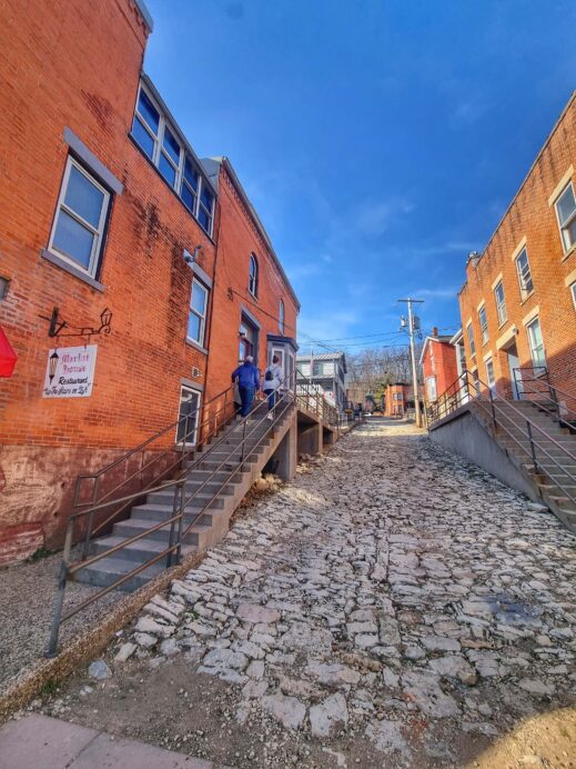 Cobbled street in Galena