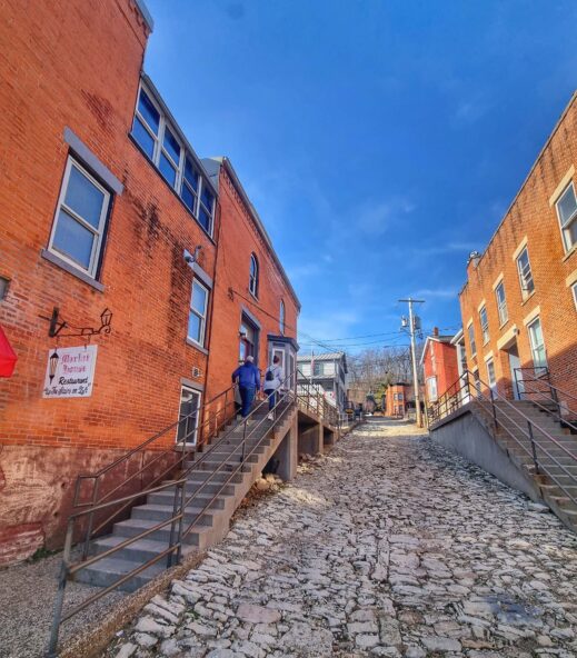 Cobbled street in Galena