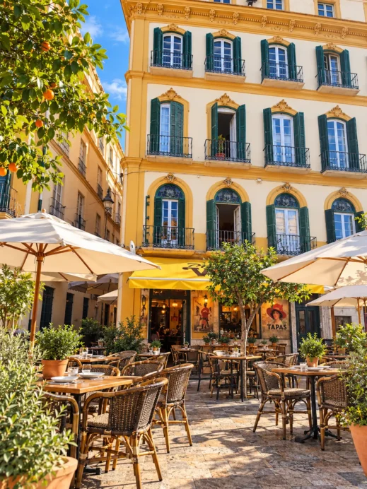 Malaga, lunch, Tapas Cafe Plaza