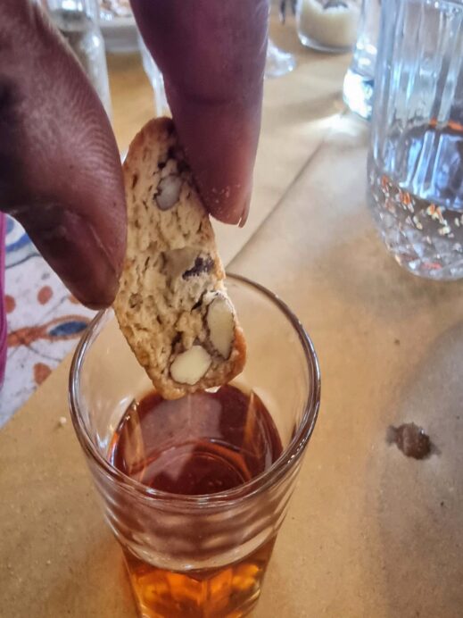 Tuscany agriturismo biscotti