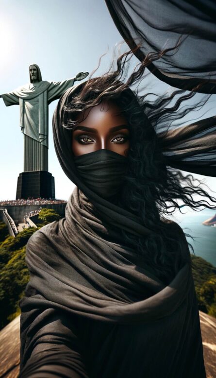 black-women-in-black-showing-eyes-christ-the-redeemer