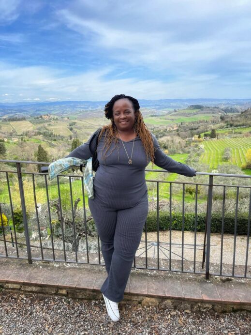 Stacey in San Gimignano Italy