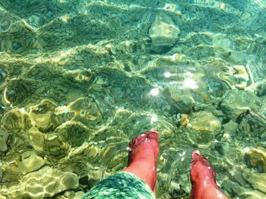 Stacey toes in Croatia