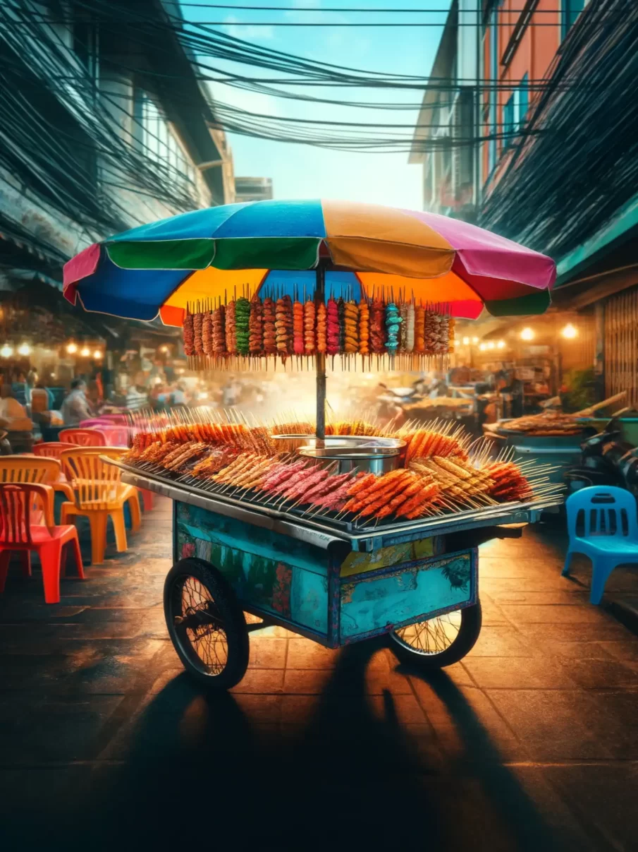 Thai street food vendor Thailand