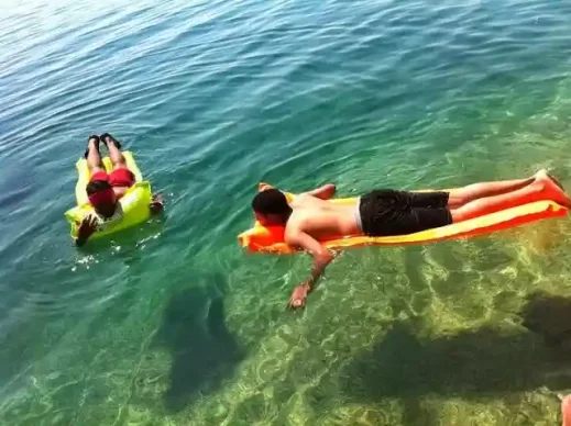 floating in Croatia