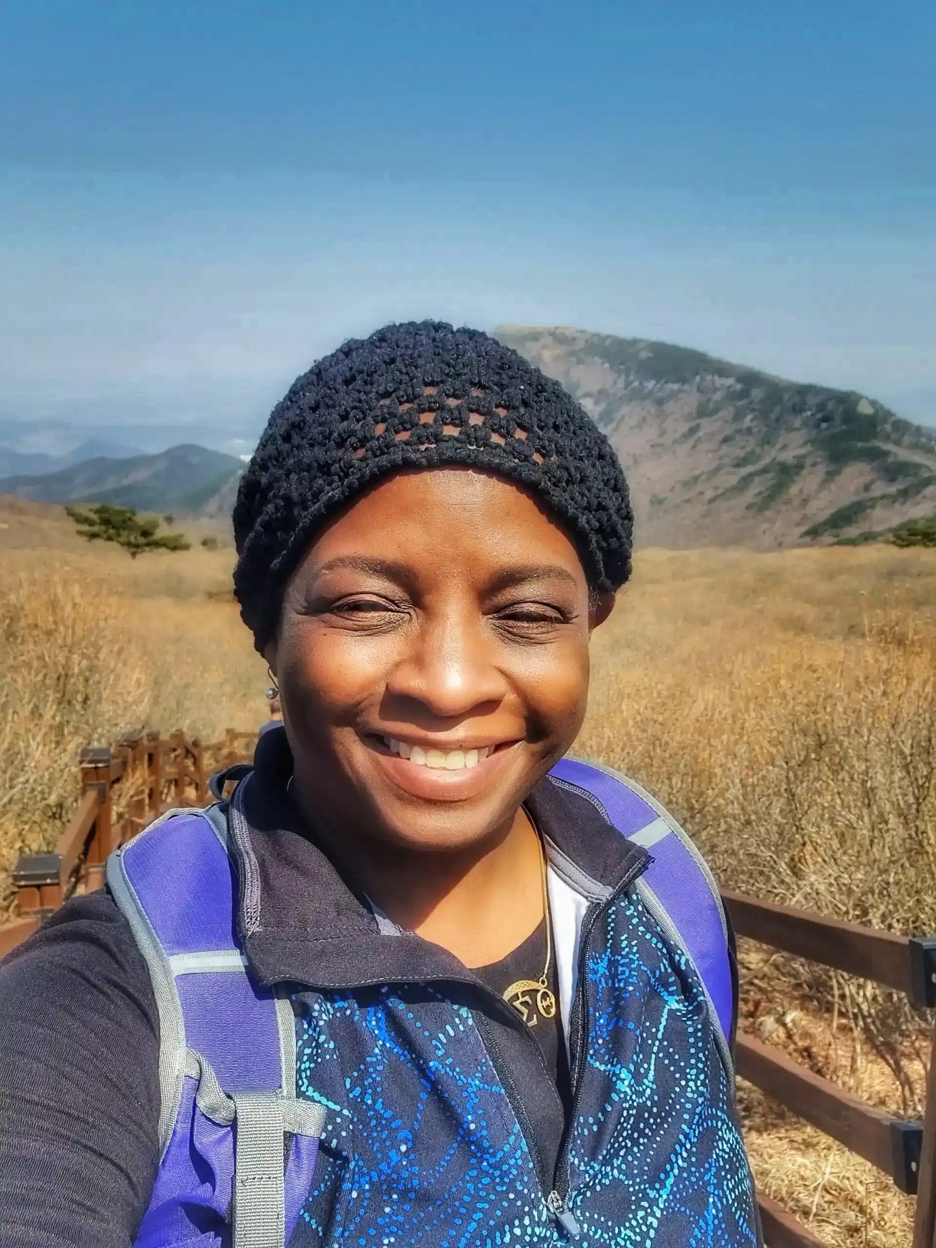 Hiking South Korea selfie