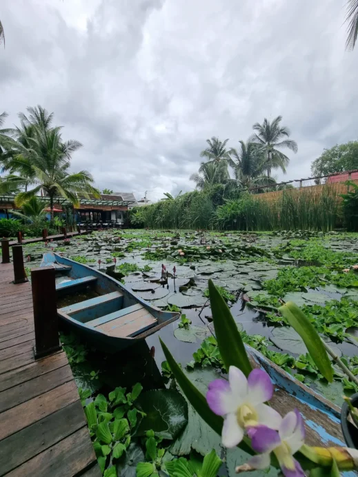 Manda de Laos Restaurant pond