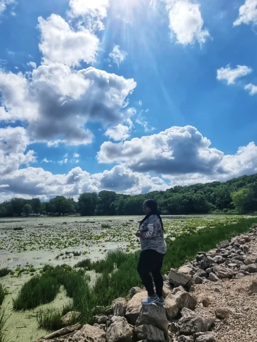 Stacey at Illiniwek park