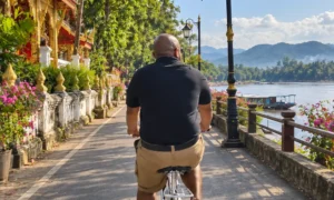 Steven, Riverside Temple Ride , Luang Prabang
