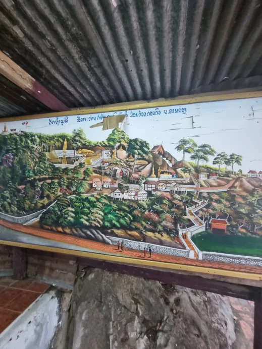 map, Phousi Hill, Luang Prabang