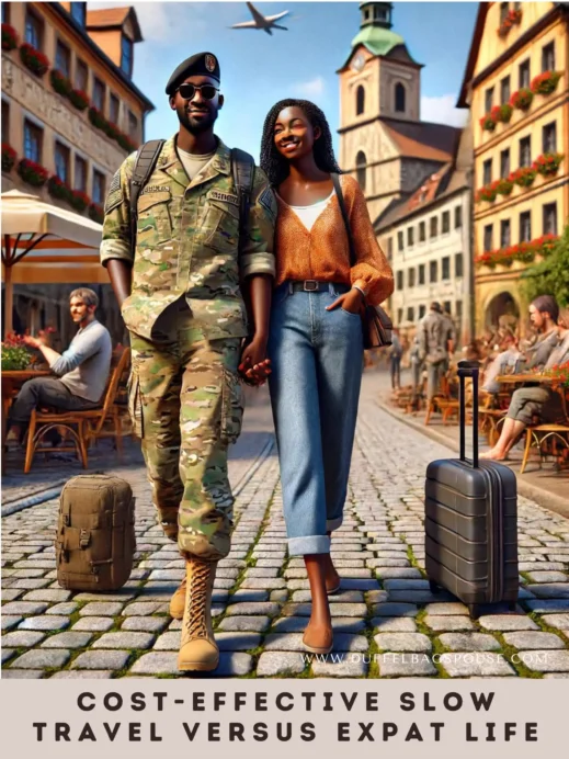 Slow military travel couple, inexpensive-slow-travel