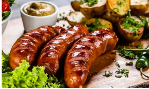 grilled-sausages, Amana Colonies