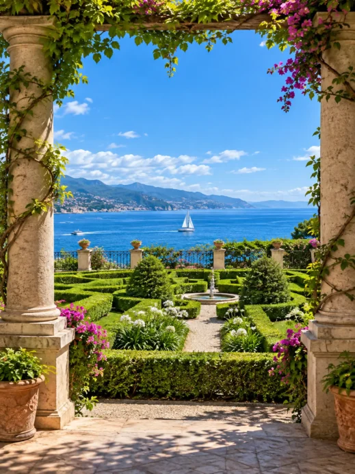Cervara Abbey, Garden Overlooking the Sea