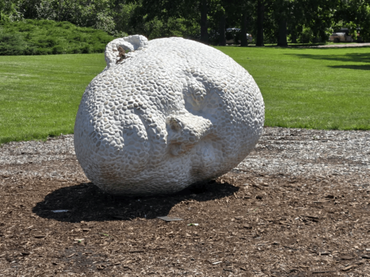 Morton Arboretum sculpture head