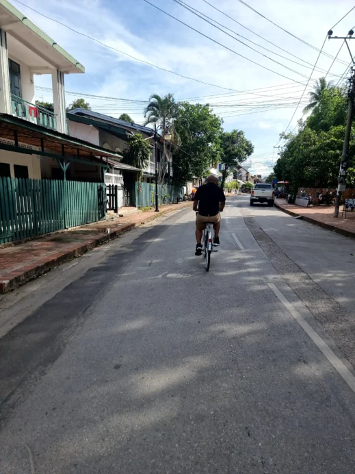 Steven-on-a-bike-in-Luang-Prabang