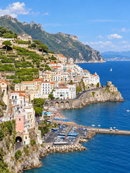 Sunlit Amalfi Coast Panorama