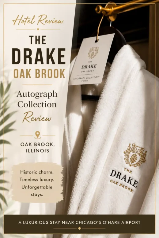 The Drake Hotel, Oak Brook, white robe