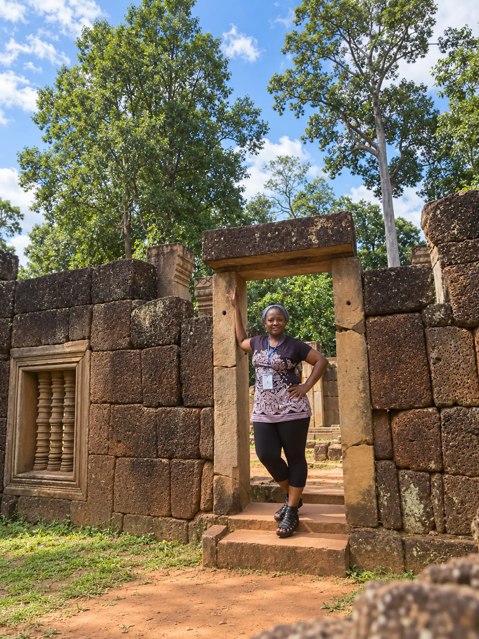 Stacey, Banteay Srei, Ankor Wat Temple