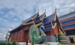 Stacey at Wat Ban Den Temple Chiang Mai