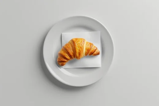 minimalist croissant-Food Photography