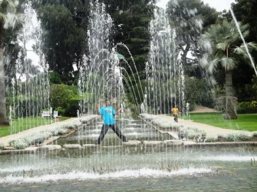 Malik, South France, musical fountain