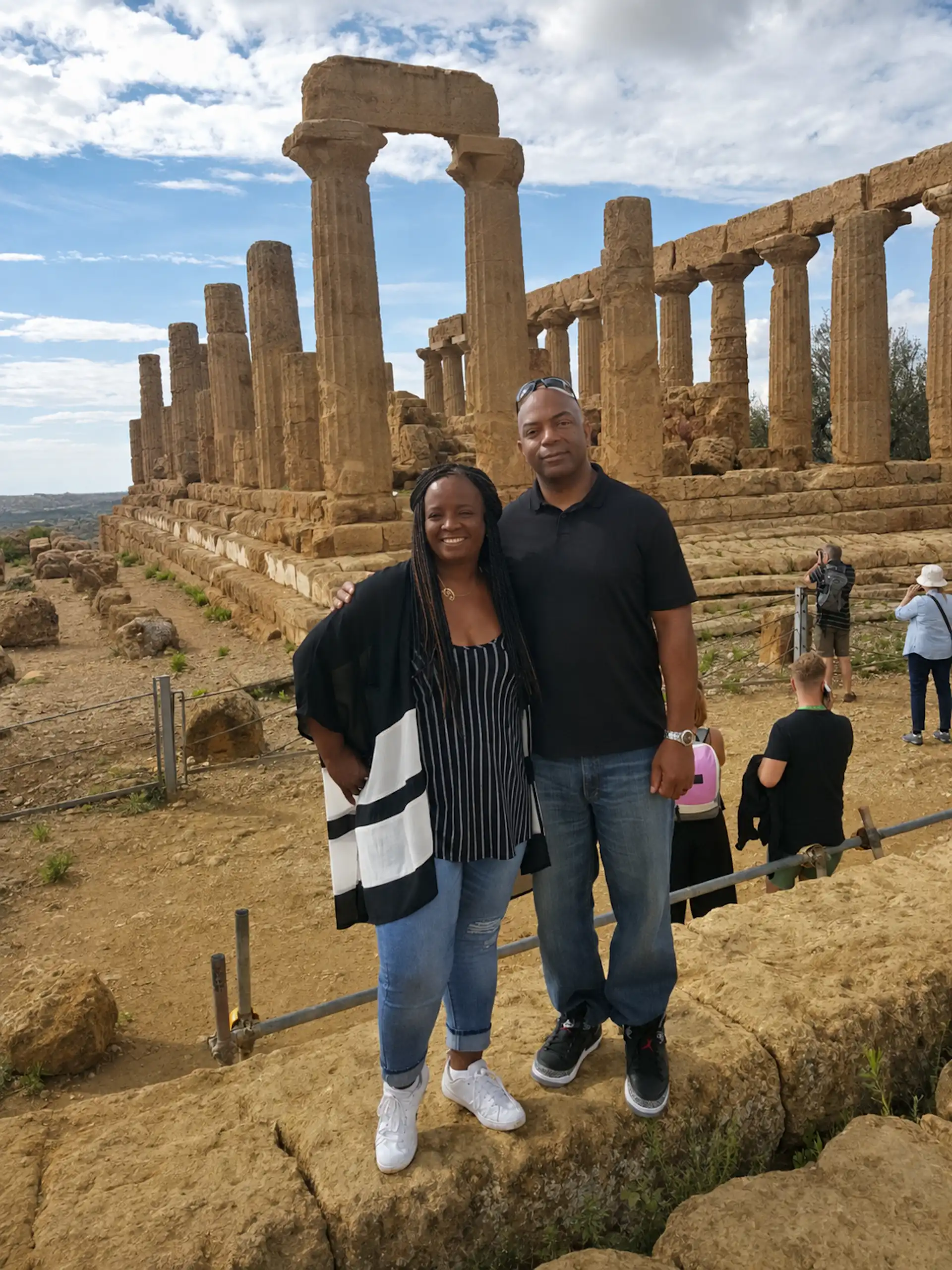 Steven and Stacey, Valley of the Temples, ruins, Sicily