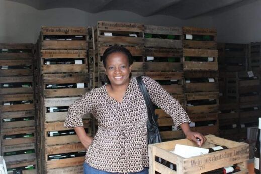 Stacey, wine crates, Bendel Winery, Germany