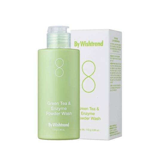 Amazon, BY WISHTREND] Green Tea & Enzyme Powder Face Wash