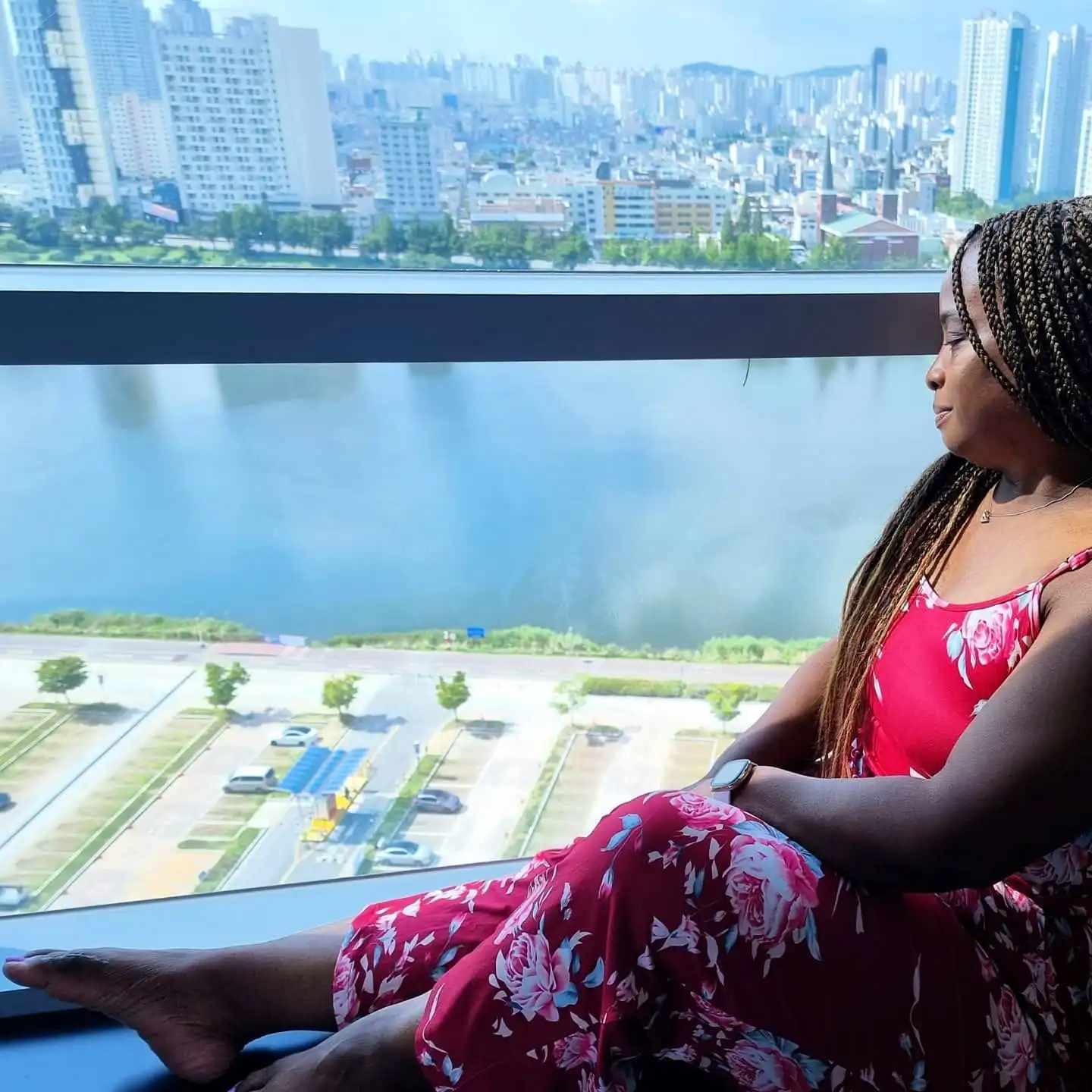 Hotel Riverside Ulsan, window view