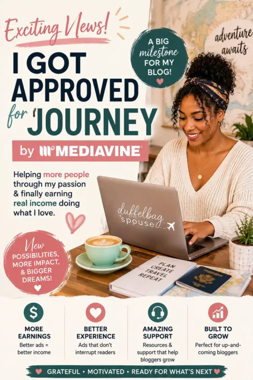 Exciting Vews! I GOT A BIG milestone FOR MY BLOG! APPROVED for JOURNEY by WMEDIAVINE