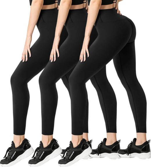 Amazon, Fullsoft 3 pack of black yoga pants