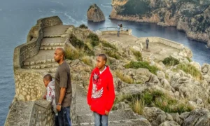 Steven, and the boys, Mallorca, Spain, end of the world