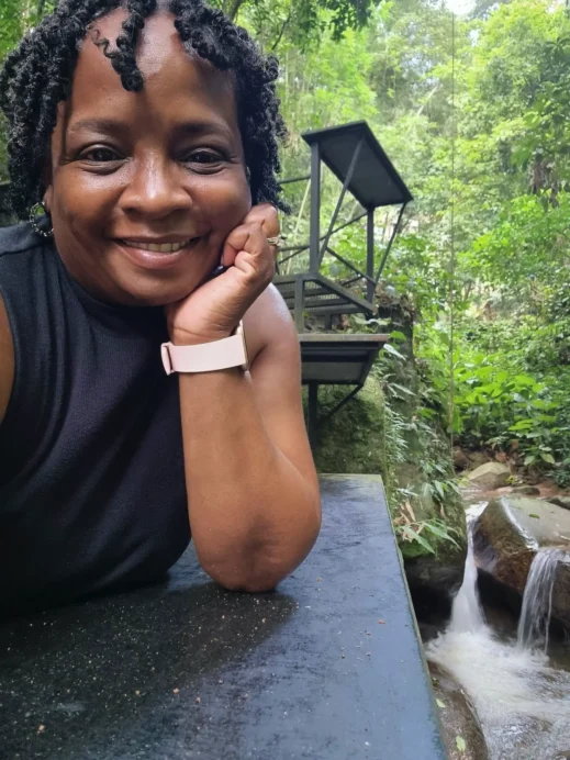 Stacey small waterfall cafe