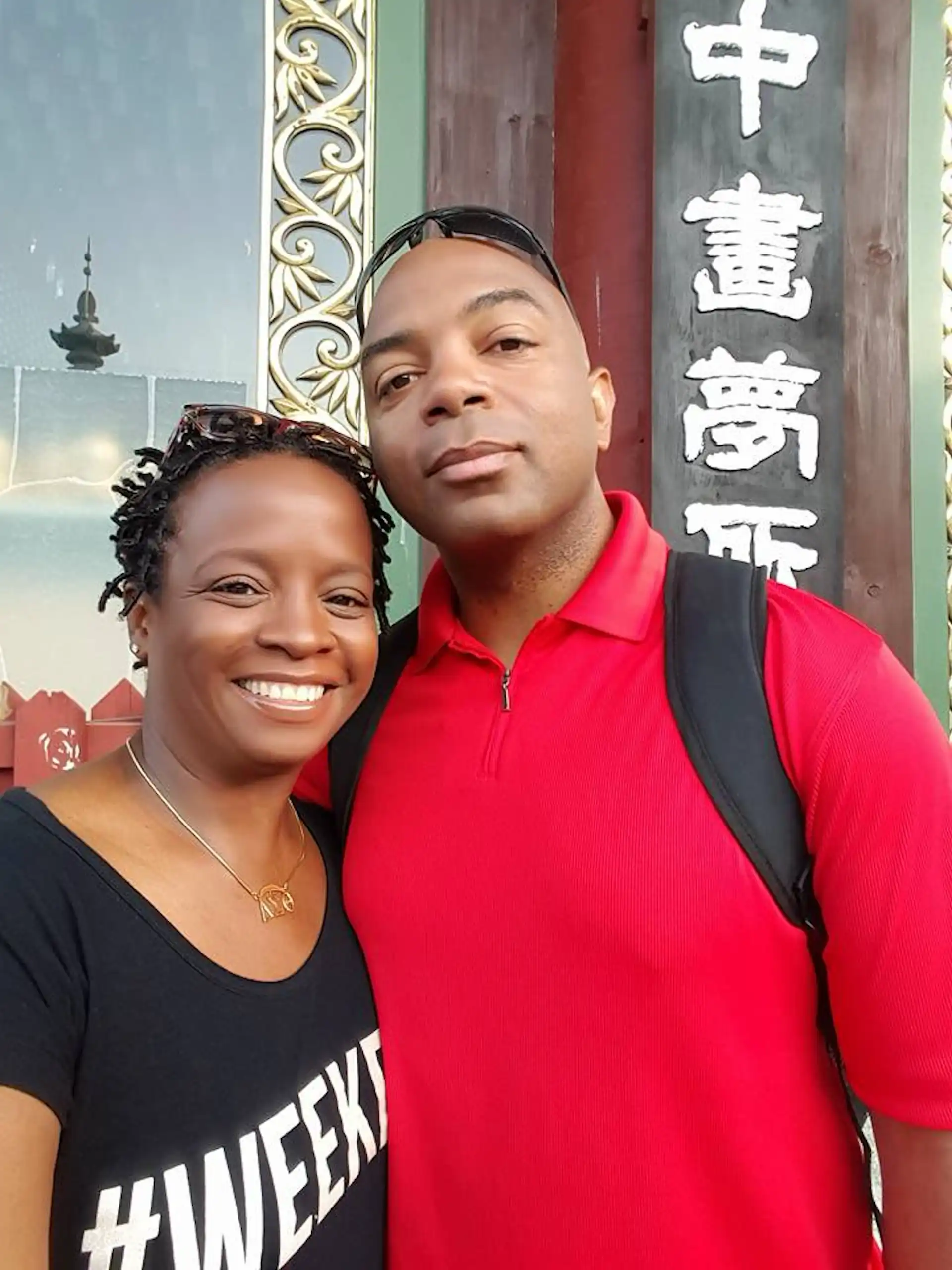 Steven and Stacey Buddhist temple