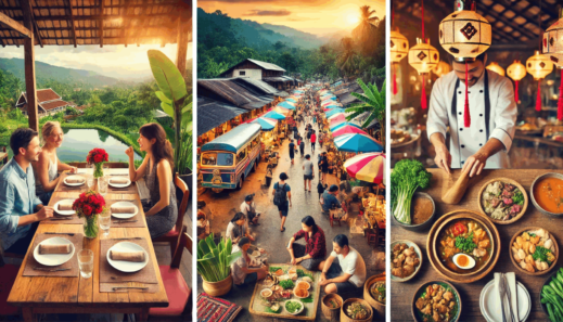 culinary food triptch