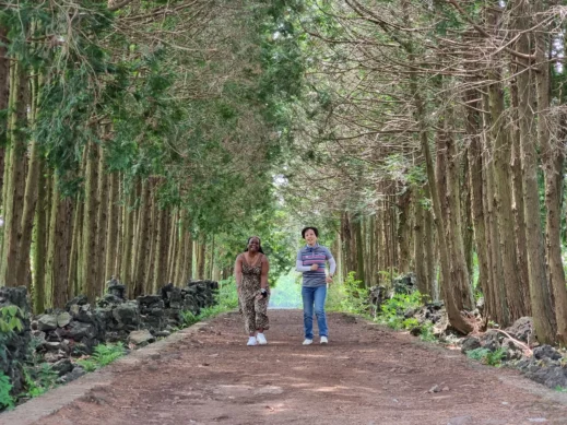 Traveling with Someone Who Doesn’t Speak Your Language in the woods