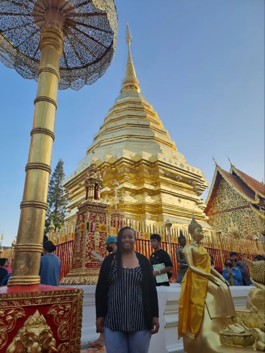Stacey at Doi Suthep, top 10 temples in Thailand,