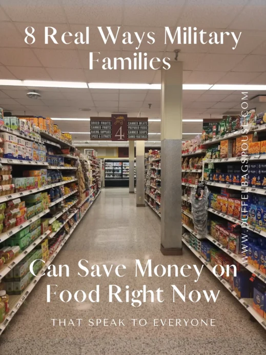 Military Families Can Save Money pinterest pin