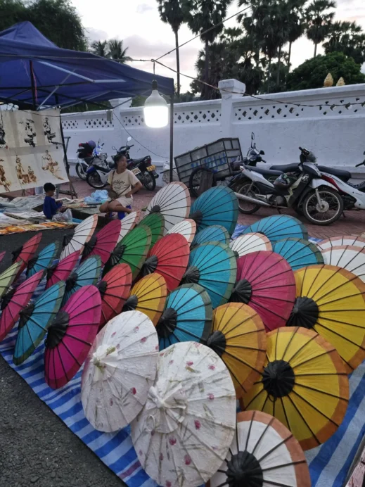 markets in Chiang Mai, umbrellas