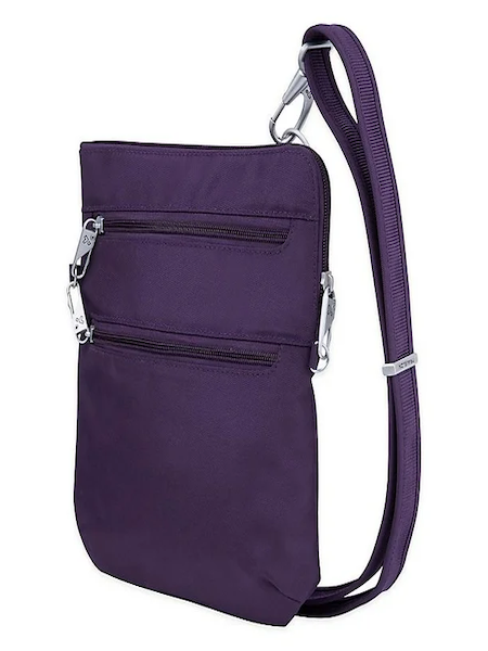Amazon, Travelon Anti-Theft Classic Slim Double Zip Crossbody copy