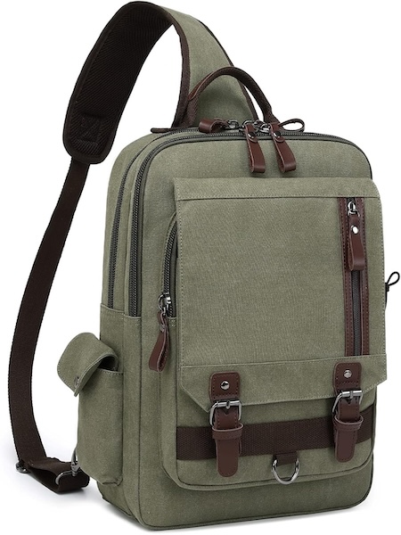 Amazon, mygreen Canvas Cross Body Messenger Bag