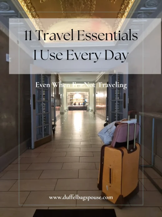 11 Travel Essentials I Use Every Day pinterest pin