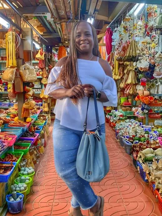 Stacey in Chiang Mai Market