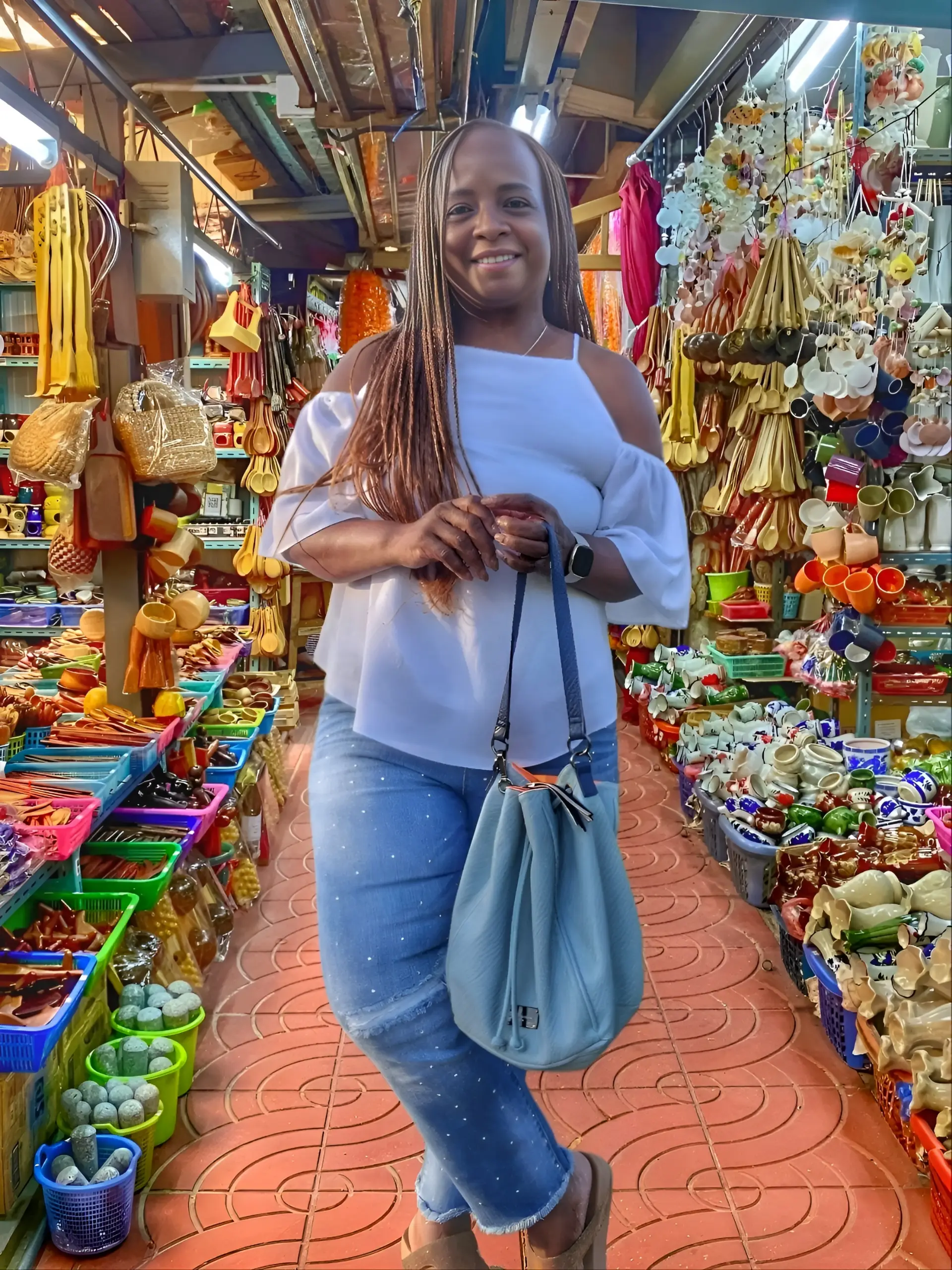 Stacey in Chiang Mai Market