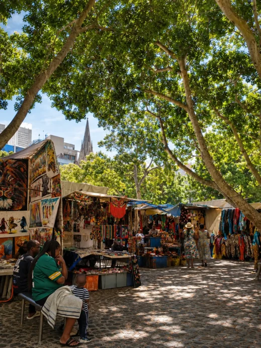 Africa, Canopy-Shaded African Art Market
