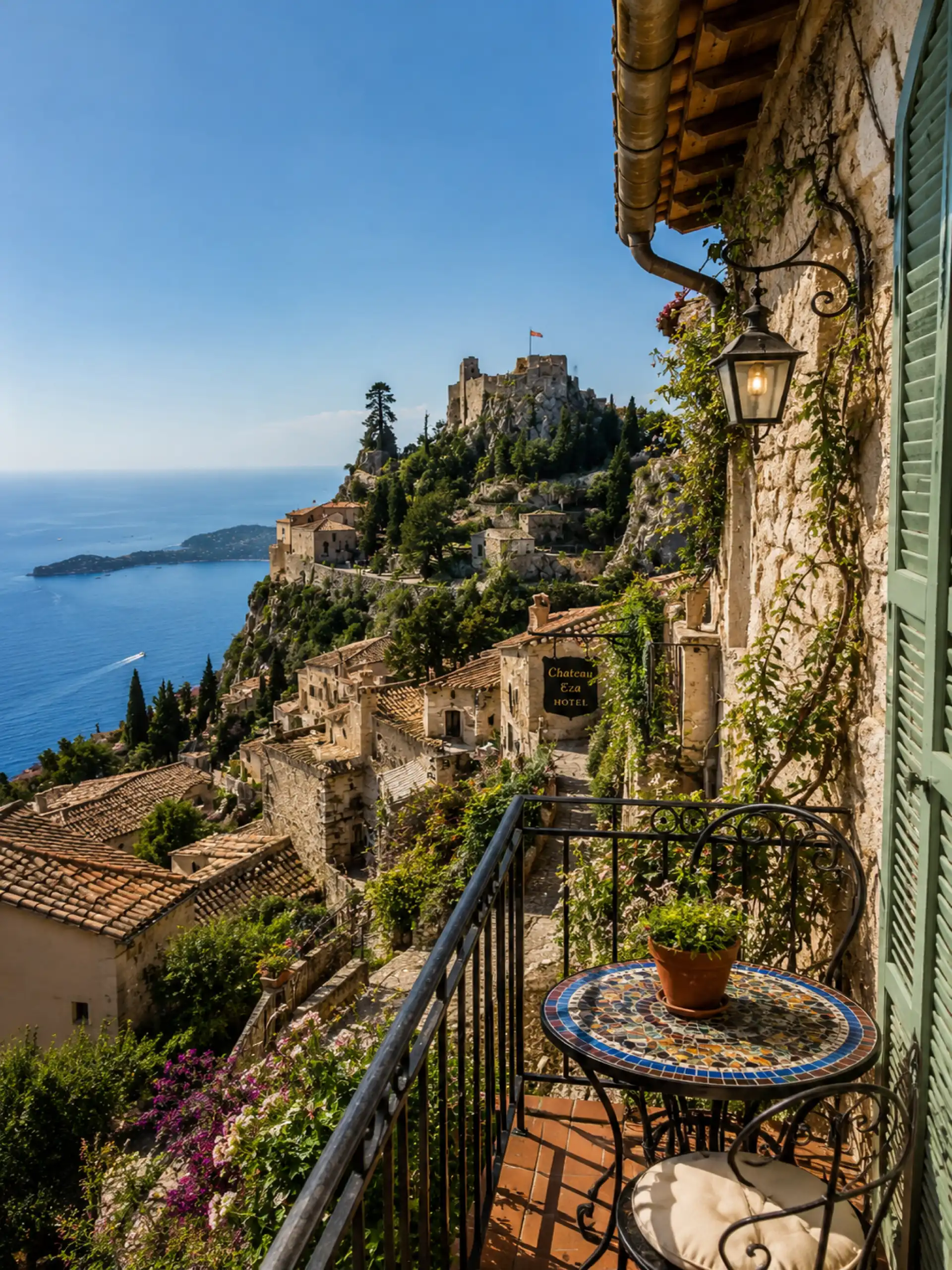 Eze balcony view