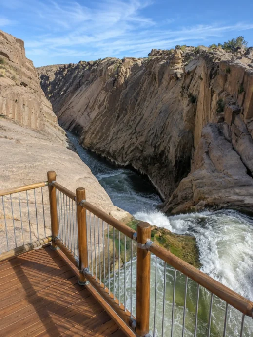 Granite Gorge Waterfall from the Deck