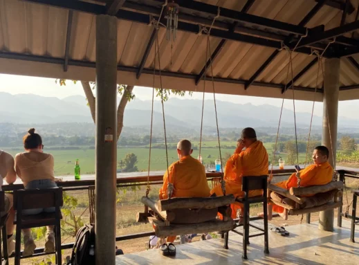 Pai Thailand monks drink