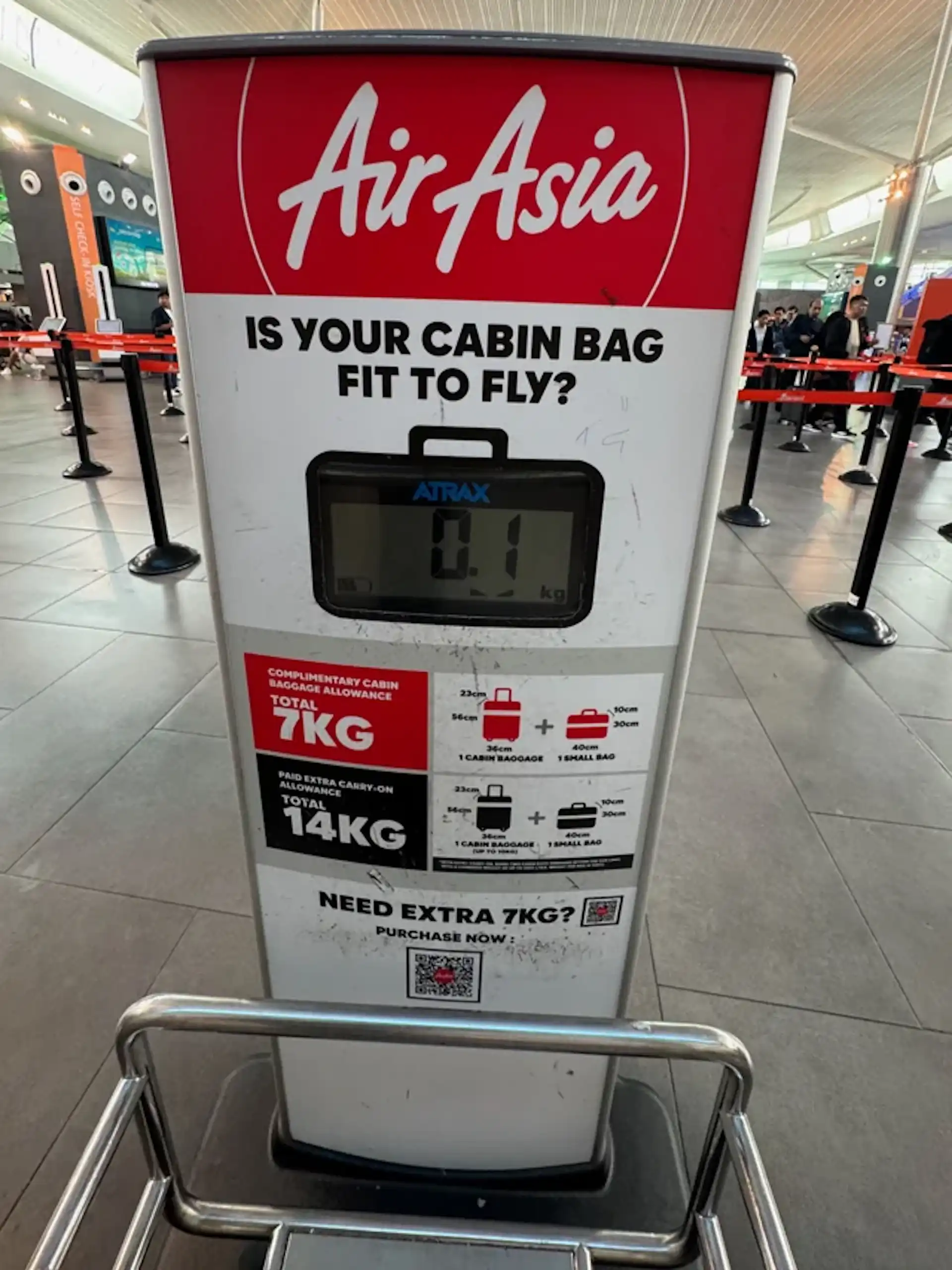 Air Asia, luggage, scale