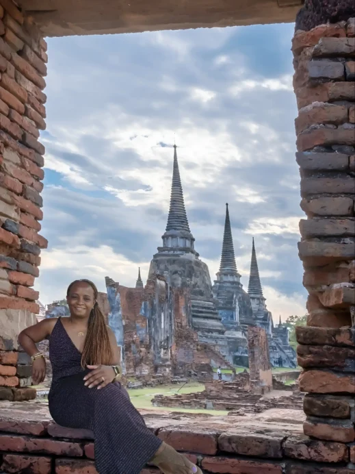 Stacey in Ayutthaya Thailand